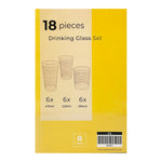 18-pcs Drinking Glass - Asters Maldives