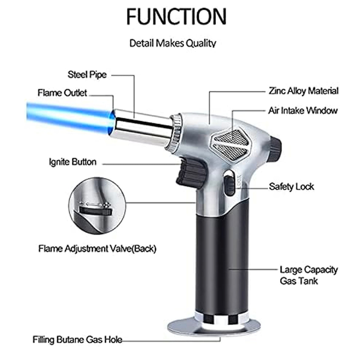 CH&Q (YW29-02) Kitchen Torch– Asters Maldives