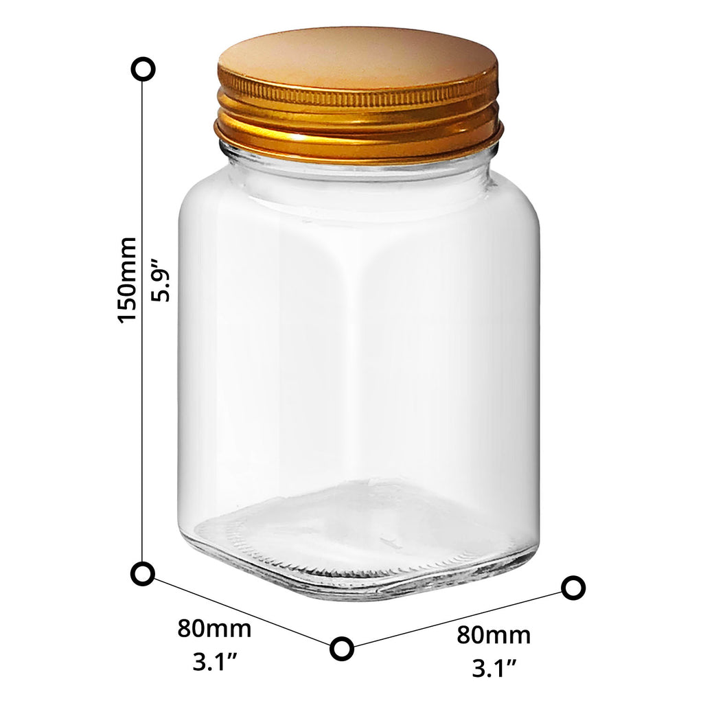 12-pcs Glass Jar (730ml) - Asters Maldives