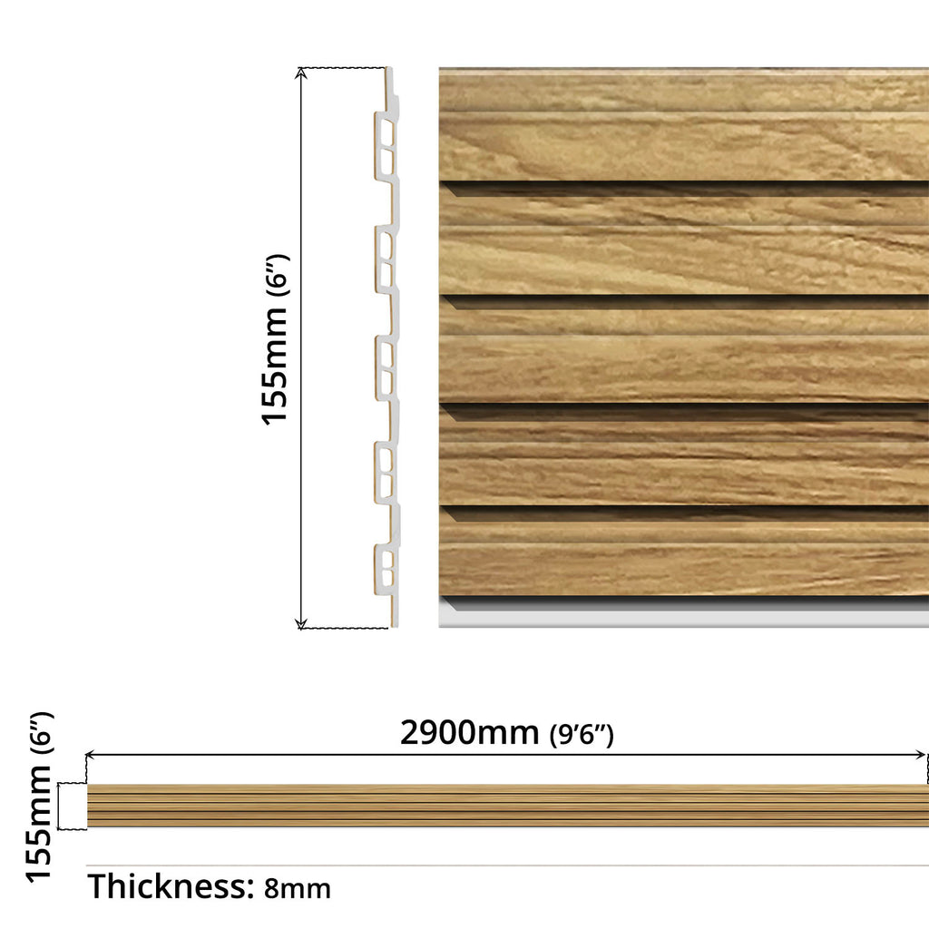 Wall Panel Board (6" x 9'6") - Asters Maldives