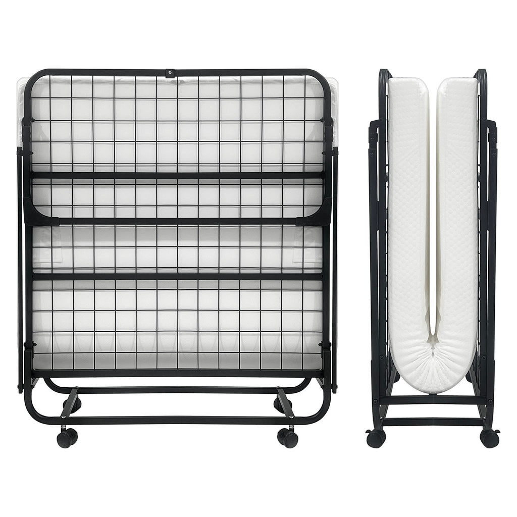 Foldable Bed with Mattress - Asters Maldives