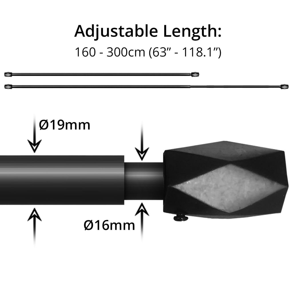 Curtain Rod (160-300cm) - Asters Maldives