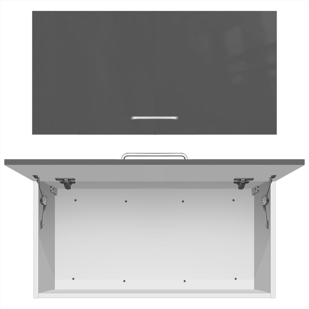 Flip-up Wall Cabinet (PET Gloss) - Asters Maldives