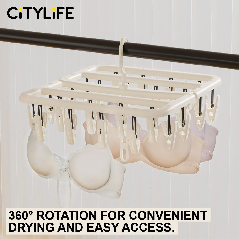 Clothes Hanger (With 24 Pegs)