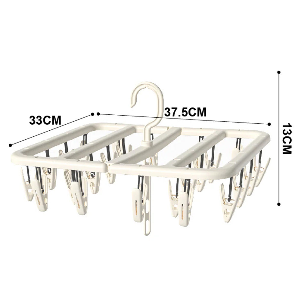 Clothes Hanger (With 24 Pegs)