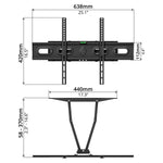 Wall Bracket (40" - 80")