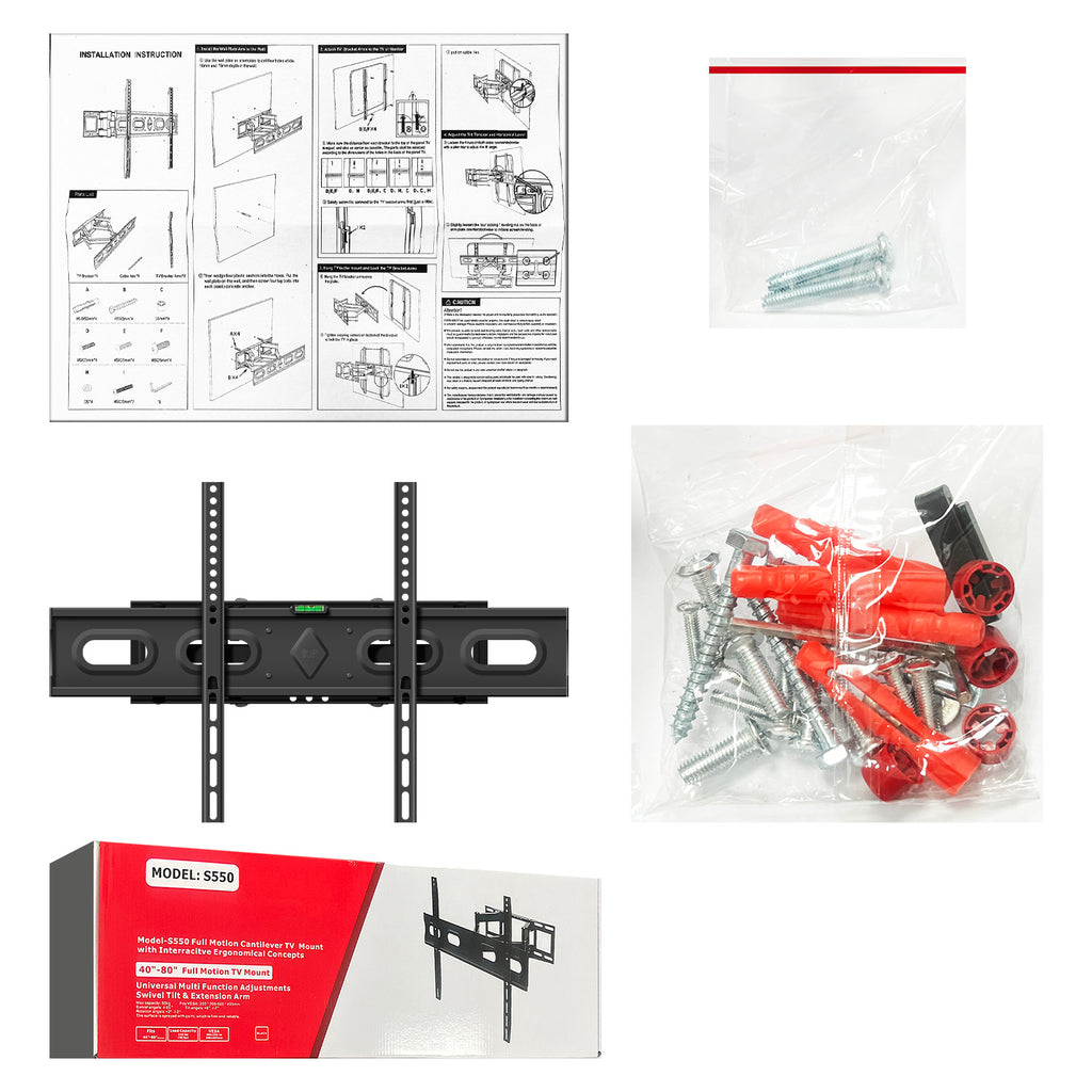 Wall Bracket (40" - 80")