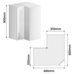 Corner Wall Cabinet (PET Gloss)