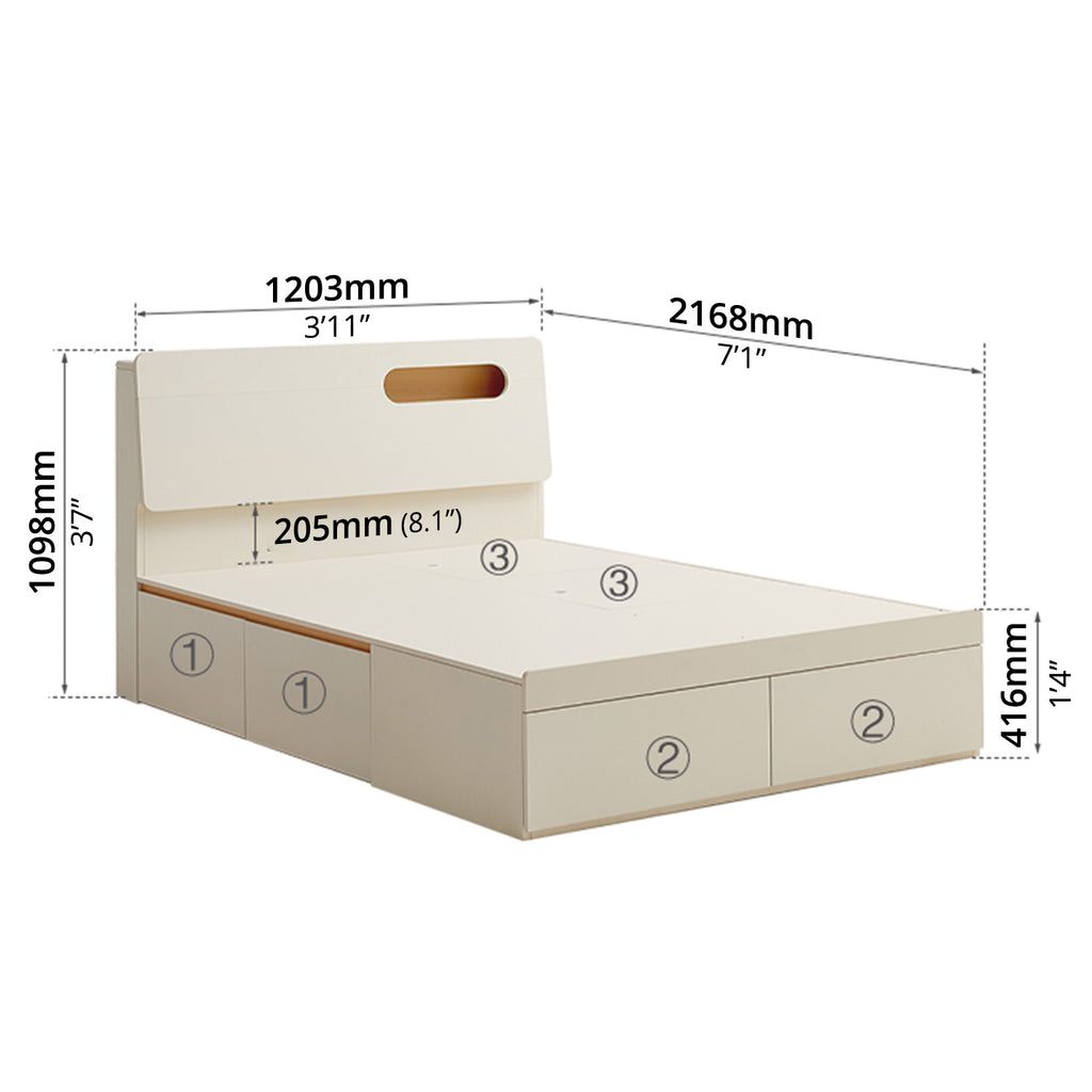 Storage Double Bed