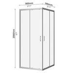 Shower Screen (90 x 200cm)