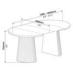 Dining Table (extendable) - Asters Maldives