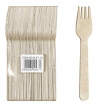 50-Pcs Wooden Fork (6")