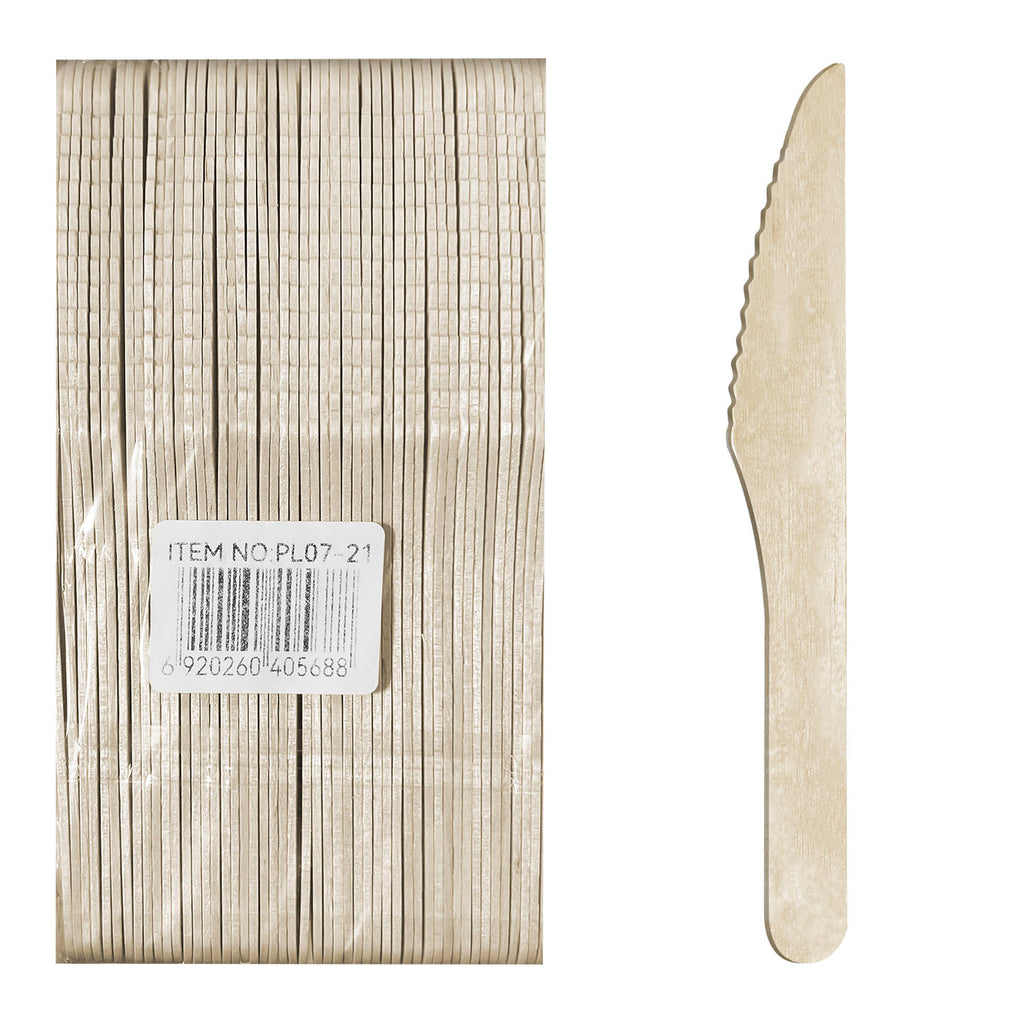 50-Pcs Wooden Knife (6")