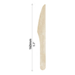 50-Pcs Wooden Knife (6")