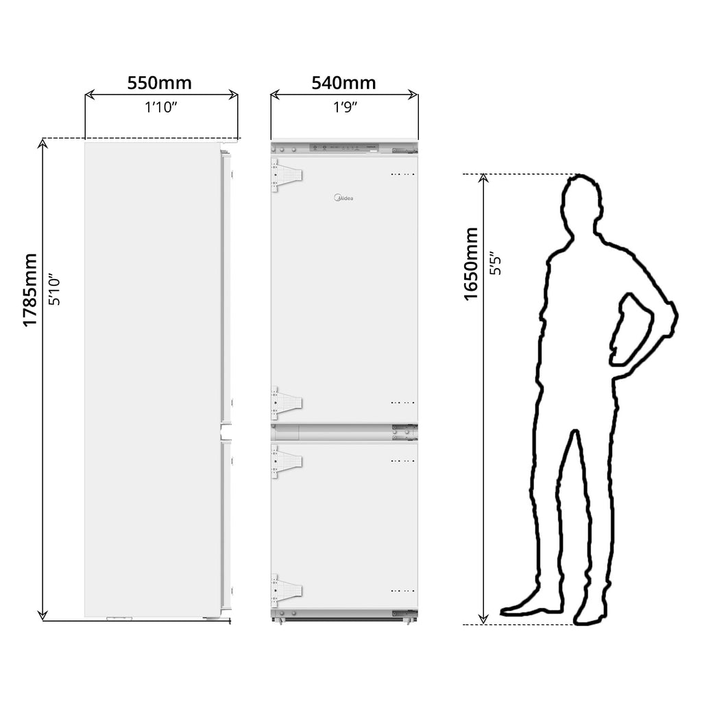 Built-in Refrigerator, Inverter (627L)