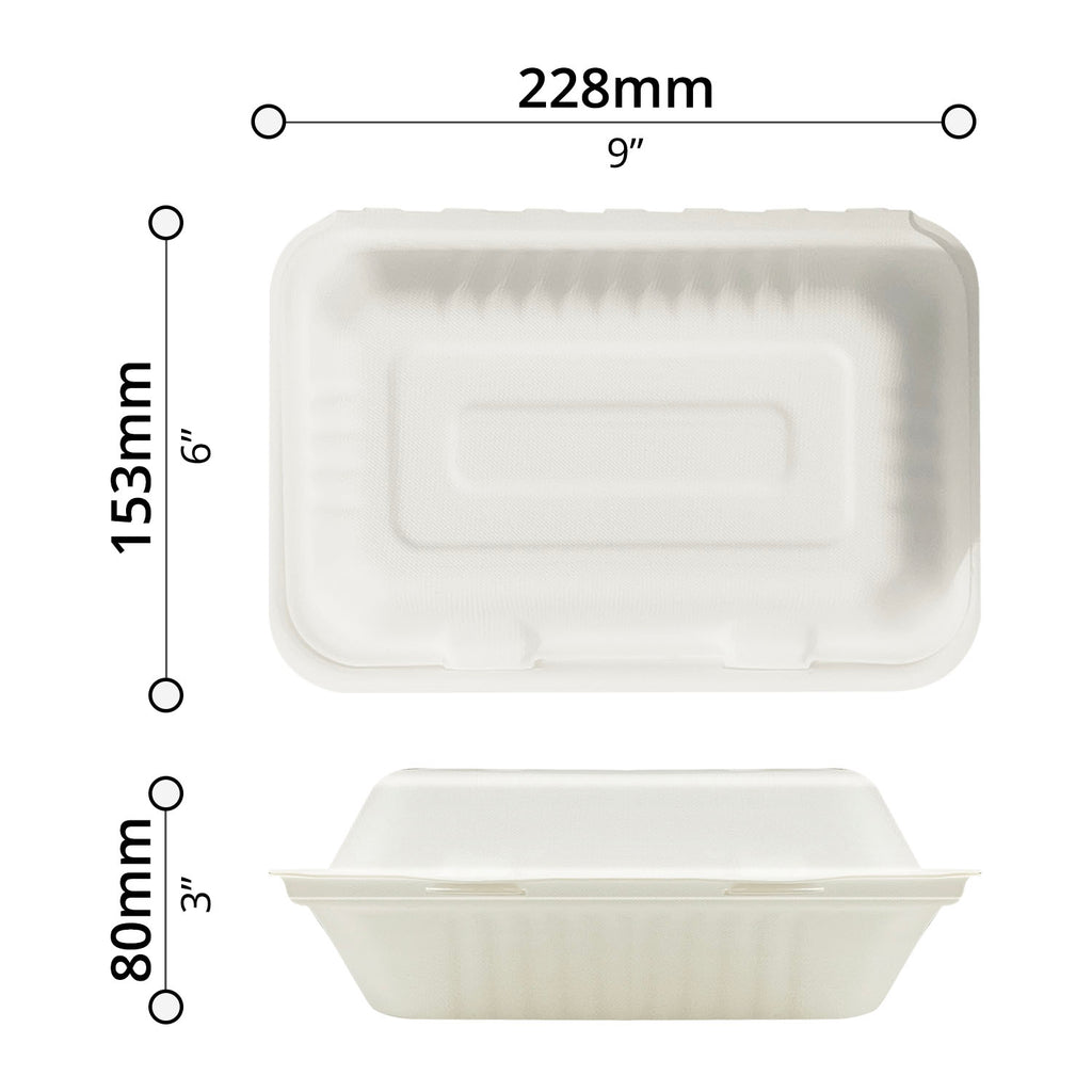 50-pcs Food Container (9" x 6")