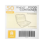 50-pcs Food Container (9" x 6")