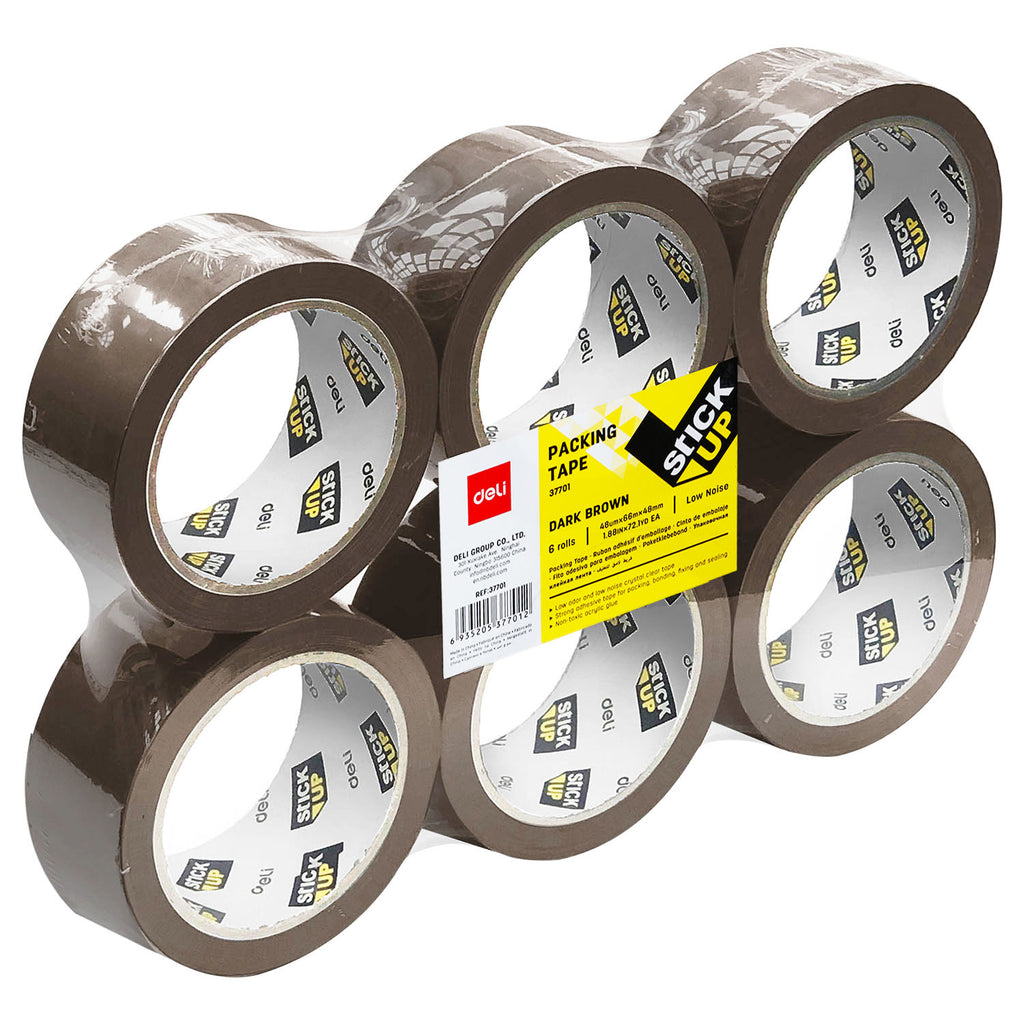 Packing Tape, 6 Rolls (48mm x 66m)
