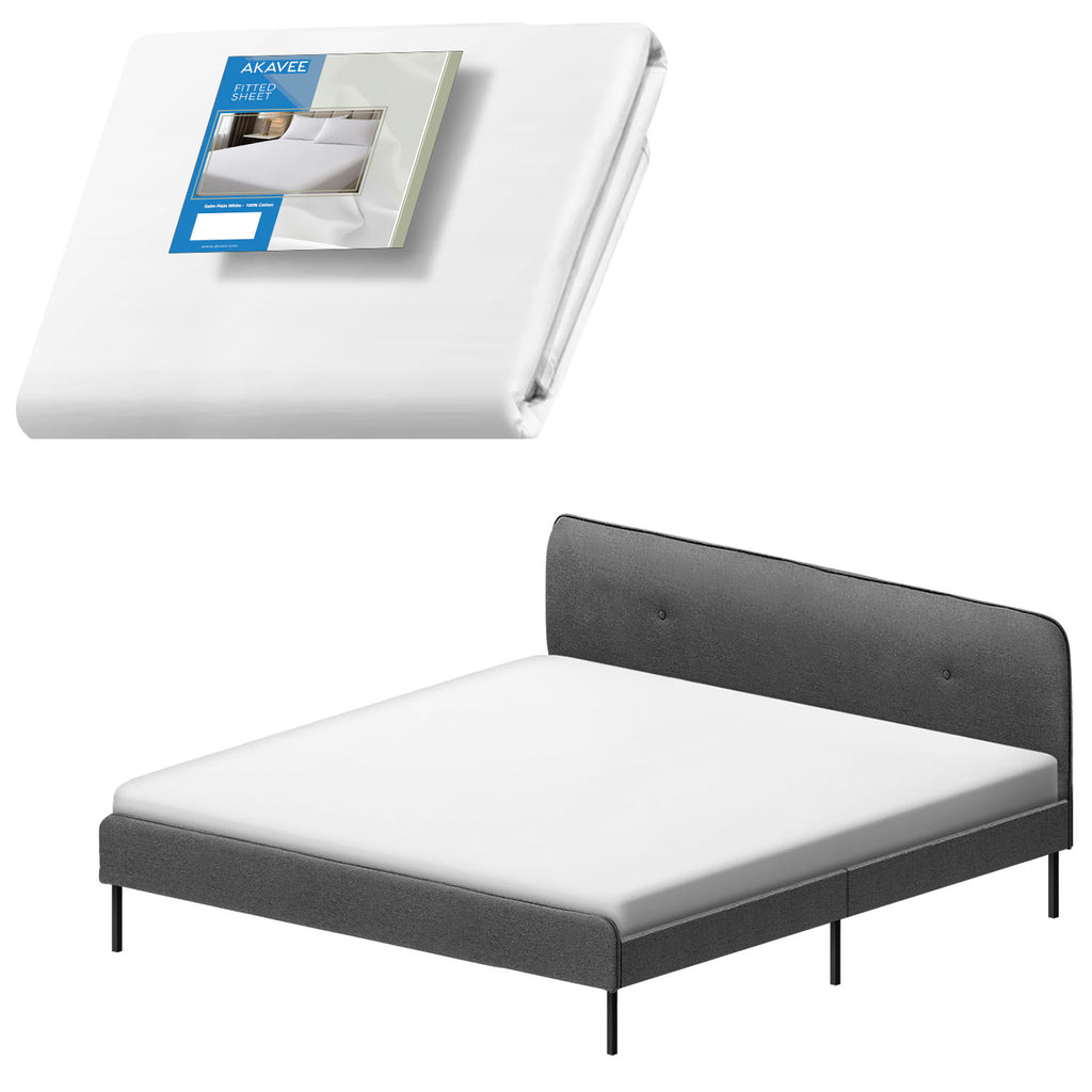Fitted Sheet, 400TC Plain (King)
