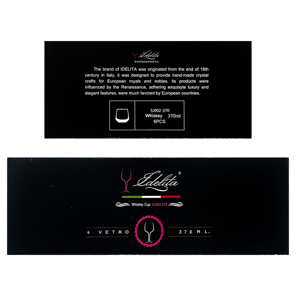 6-pcs Drinking Glass (370ml) - Asters Maldives