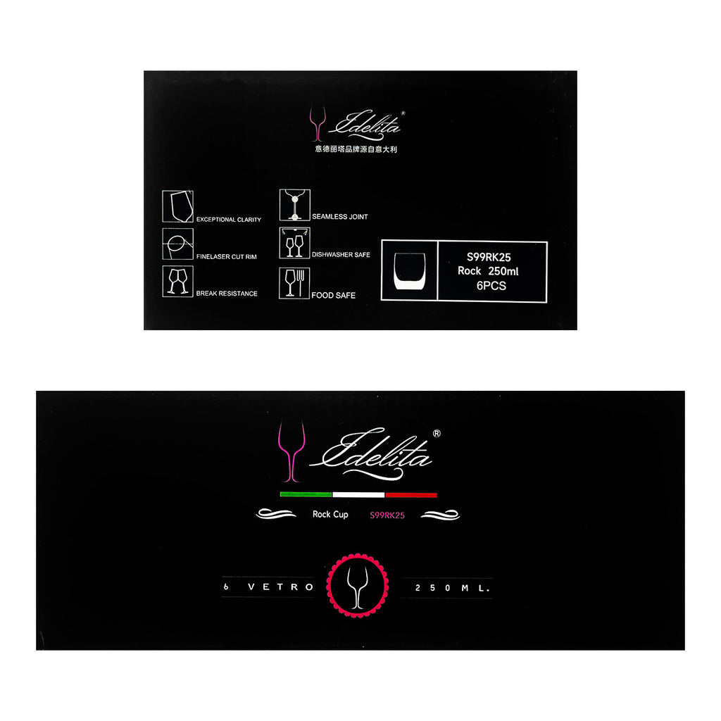 6-pcs Drinking Glass (250ml) - Asters Maldives