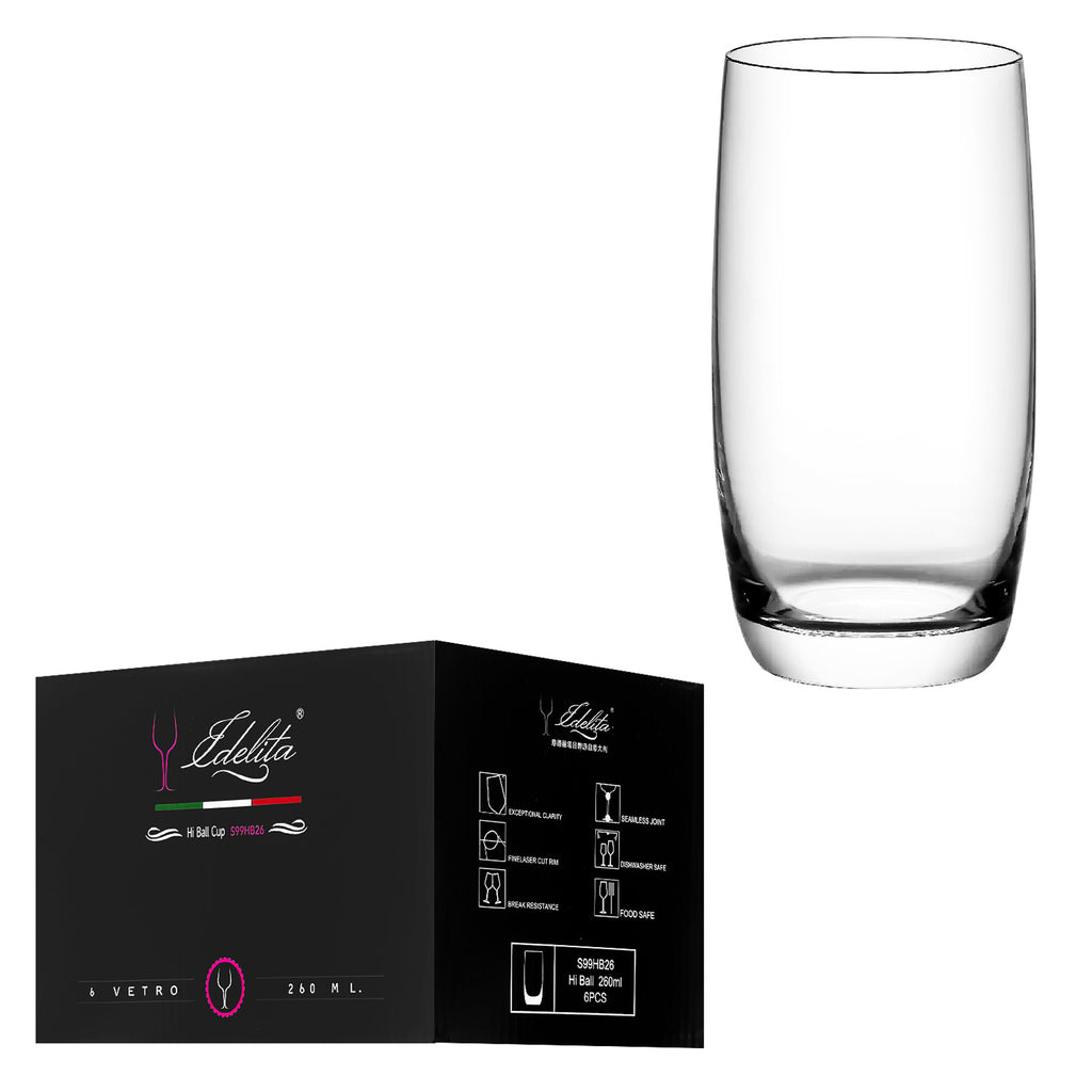 6-pcs Drinking Glass (260ml) - Asters Maldives