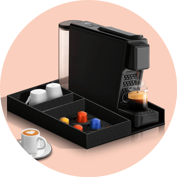 Coffee Machine & Hotel Coffee Tray