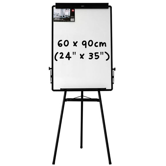 Deli Flip Chart Stand 7893 White Board (Size: 2x3ft) (ဘီးပါ