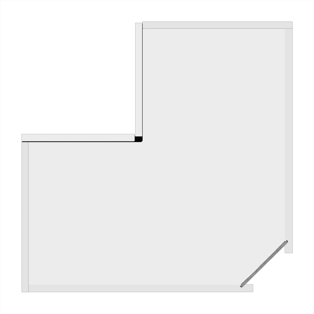 Corner Wall Cabinet (Melamine) - Asters Maldives