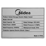 Water Heater (30L) - Asters Maldives