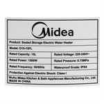 Water Heater (15L) - Asters Maldives