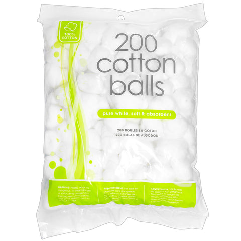 Cotton Balls (200 Pcs) - Asters Maldives