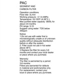 Water Filter (PAC) - Asters Maldives