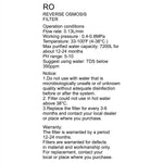 Water Filter (Ro) - Asters Maldives
