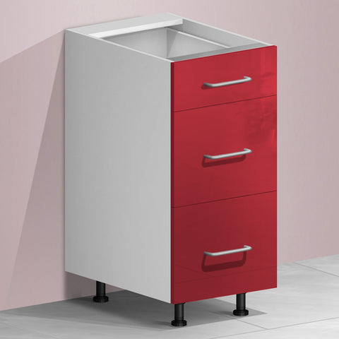 3-Door For Drawer Cabinet (UV Gloss) - Asters Maldives