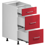 3-Door For Drawer Cabinet (UV Gloss) - Asters Maldives