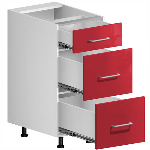 3-Door For Drawer Cabinet (UV Gloss) - Asters Maldives