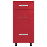3-Door For Drawer Cabinet (UV Gloss) - Asters Maldives