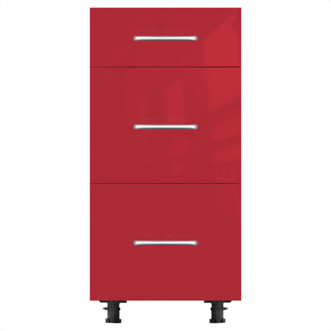 3-Door For Drawer Cabinet (UV Gloss) - Asters Maldives