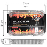 Foil Tray, 3PCs (31 x 21cm) - Asters Maldives