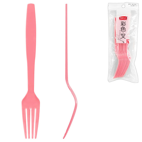10-Pcs Plastic Fork (7") - Asters Maldives