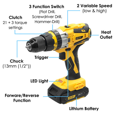 Electric Drill (3-in-1) - Asters Maldives