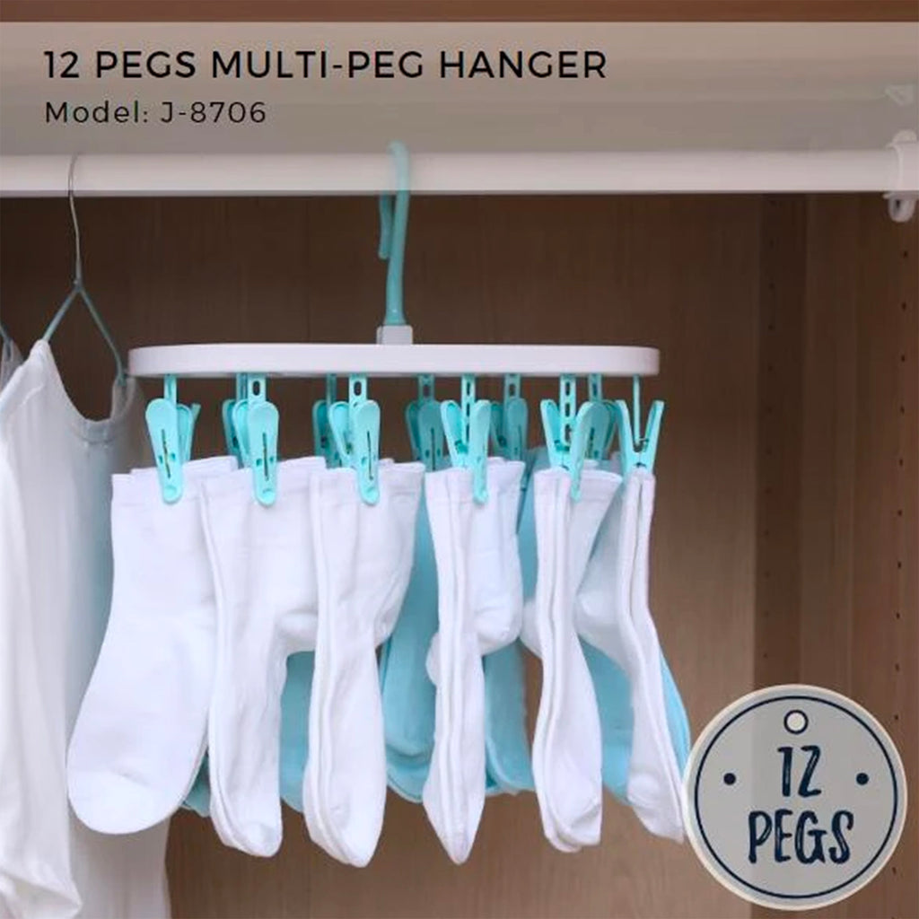 Clothes Hanger (With 12 Pegs) - Asters Maldives