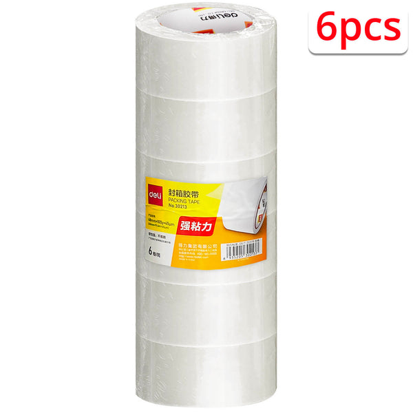Packing Tape, 6 Rolls (48mm x 100y)