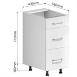 Drawer Cabinet (PET Gloss) - Asters Maldives