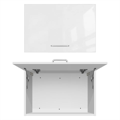 Flip-Up Wall Cabinet (PET Gloss) - Asters Maldives