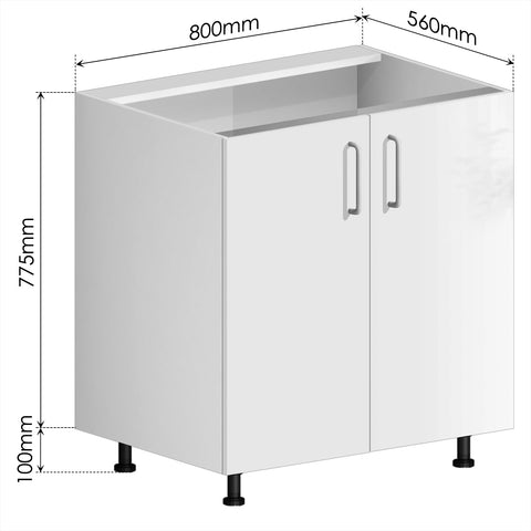 Sink Cabinet (PET Gloss) - Asters Maldives