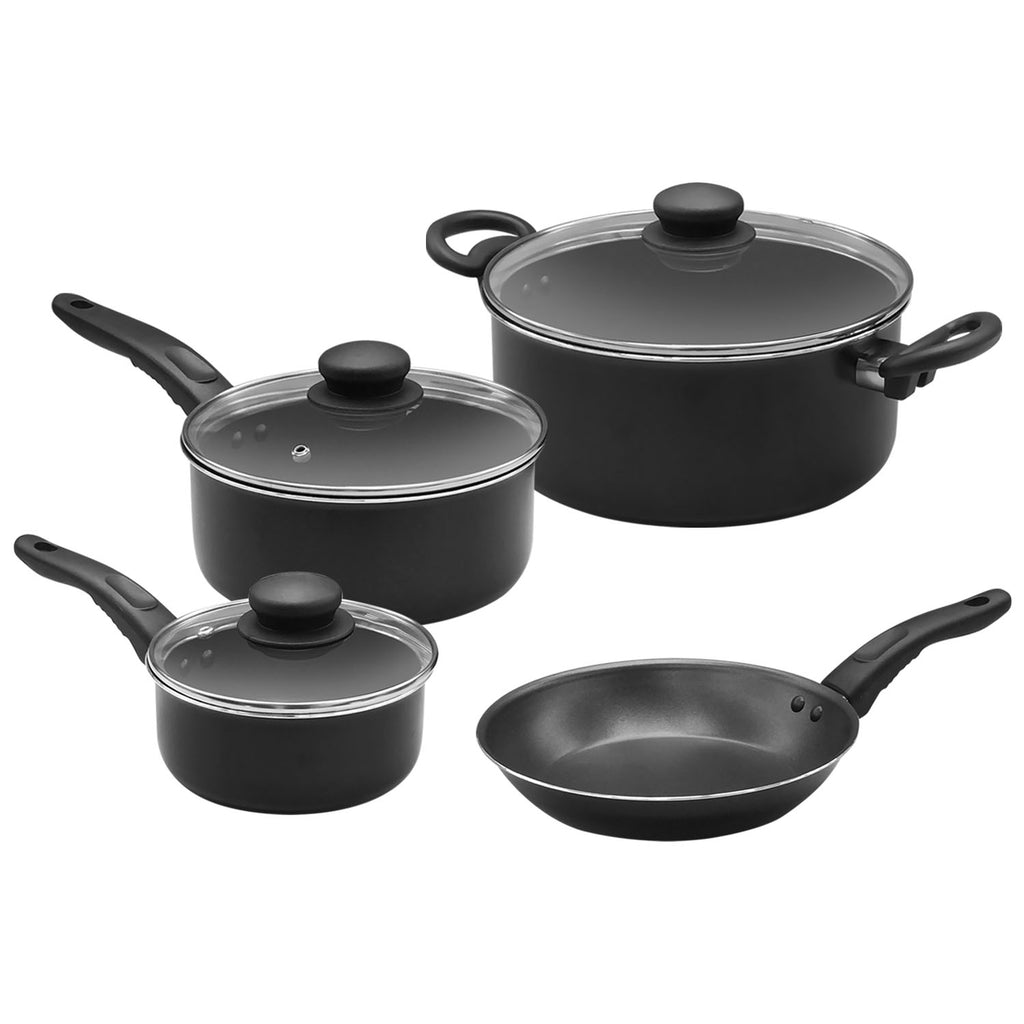 Asd Cookware ASD (AST1607T) 7-Pcs Aluminum Non-Stick Cookware Set, Black– Asters ...