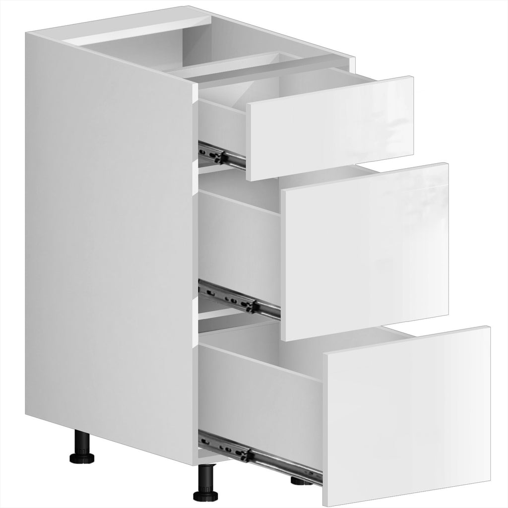 3-Door For Drawer Cabinet (PET Gloss) - Asters Maldives