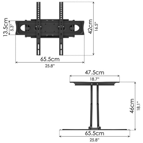 Wall Bracket (32" - 70") - Asters Maldives